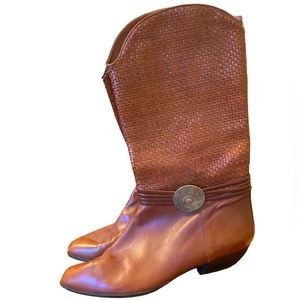 Vero Cuoio (Meaning True Leather Not A Brand). Italian Retro Leather Boots.